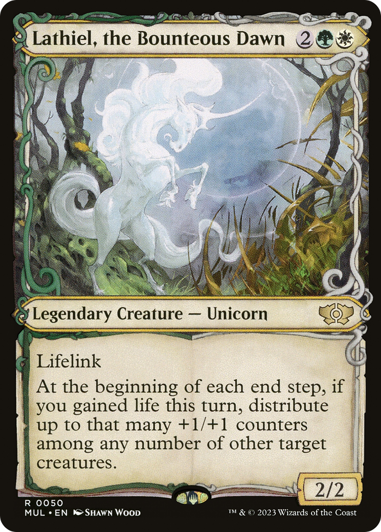 Lathiel, the Bounteous Dawn (Showcase) (050) Foil - Multiverse Legends