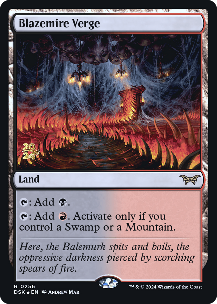 Blazemire Verge [Duskmourn: House of Horror Prerelease Promos] | Silver Goblin