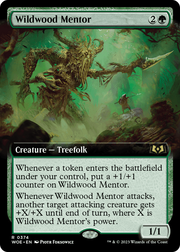 Wildwood Mentor (Extended Art) (374) - Wilds of Eldraine