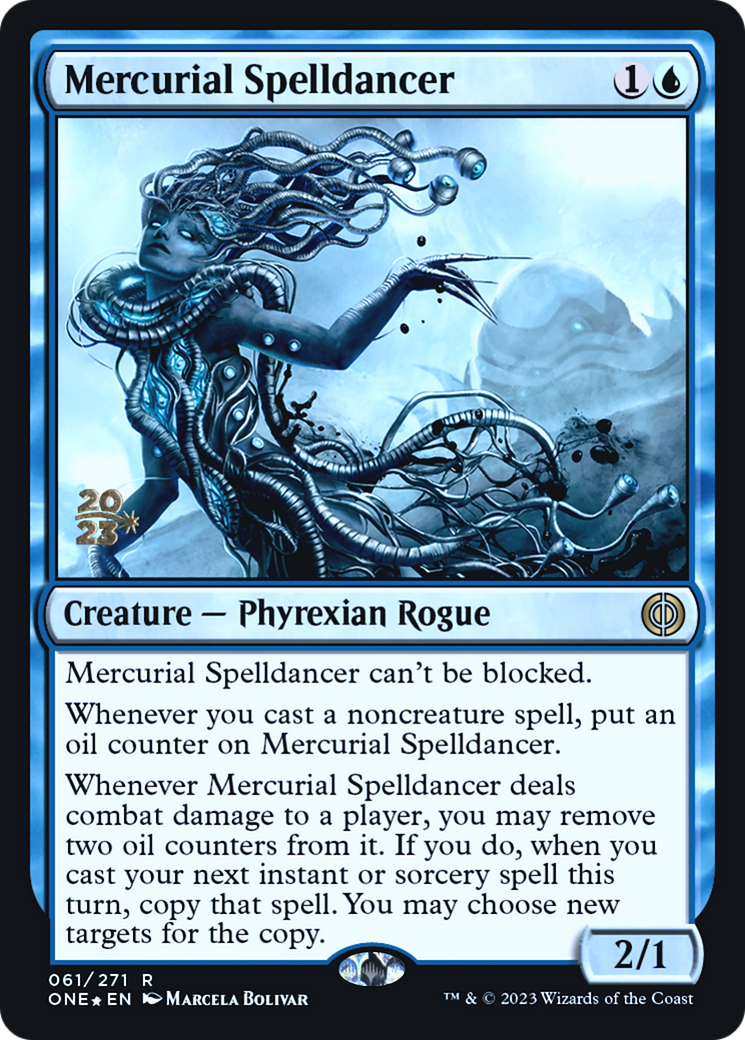 Mercurial Spelldancer [Phyrexia: All Will Be One Prerelease Promos] | Silver Goblin