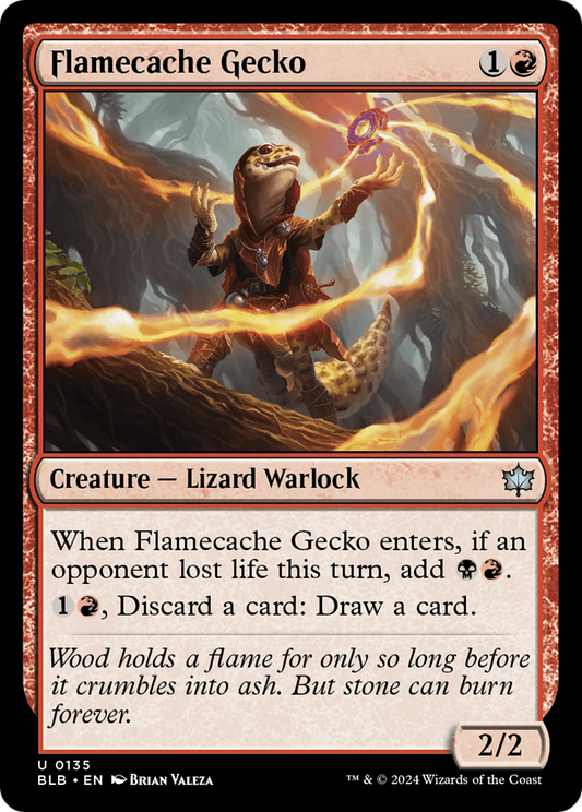 Flamecache Gecko [Bloomburrow] Foil
