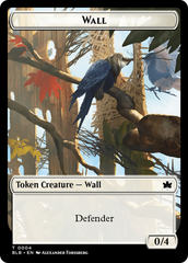 Wall // Intrepid Rabbit Double-Sided Token [Bloomburrow Tokens] | Silver Goblin