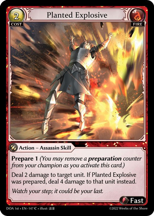Planted Explosive (147) [Dawn of Ashes: 1st Edition] Foil