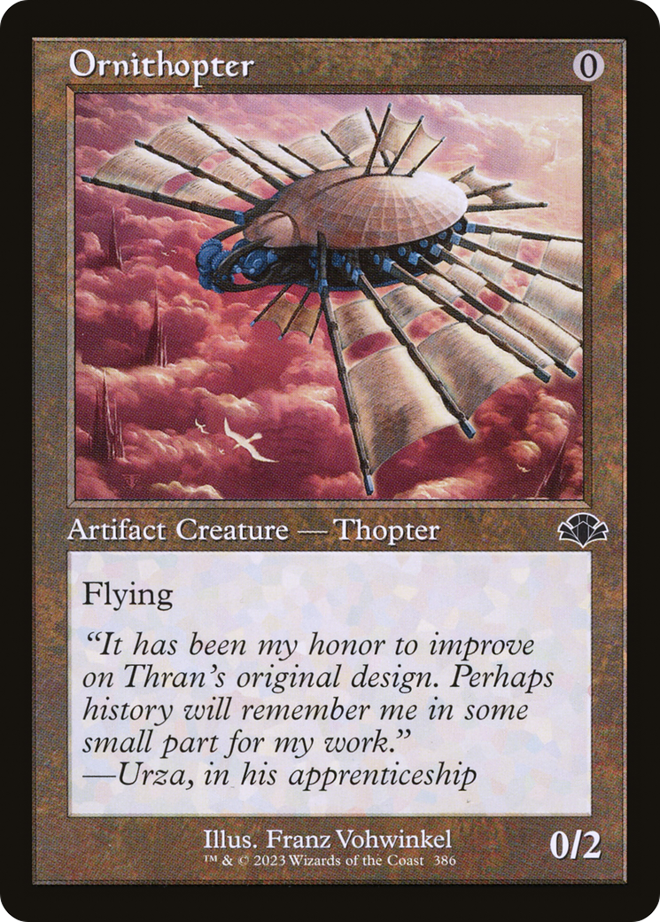 Ornithopter (Retro) [Dominaria Remastered] | Silver Goblin