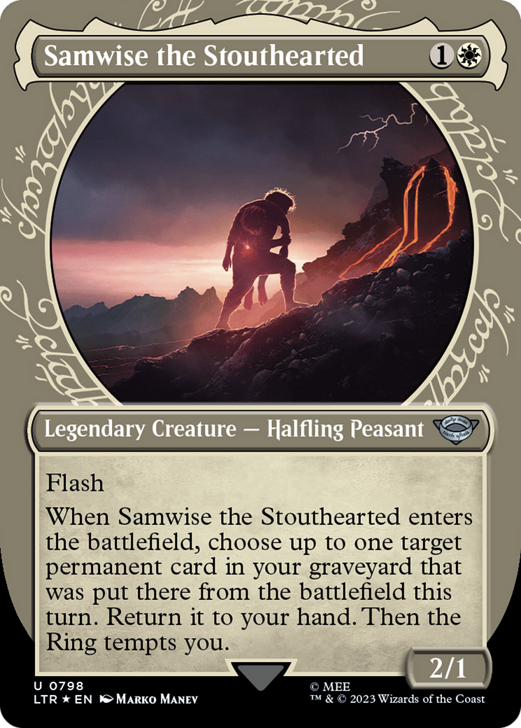 Samwise the Stouthearted (Showcase) (Surge Foil) (Showcase) (798) Foil - The Lord of the Rings: Tales of Middle-earth