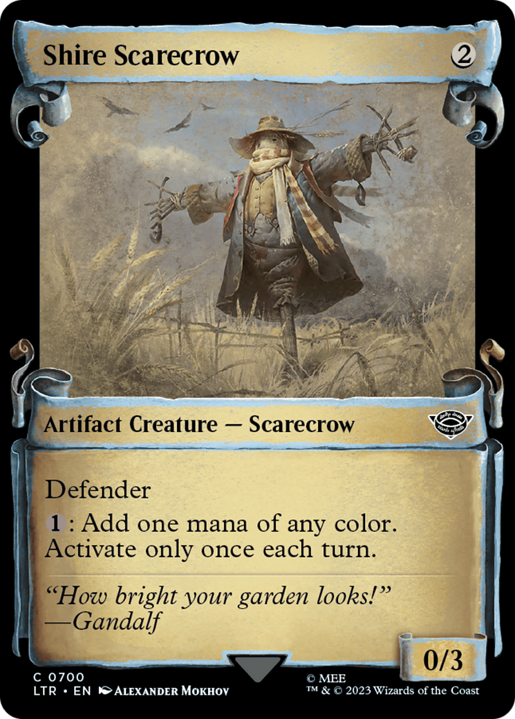 Shire Scarecrow (Showcase Scrolls) (Showcase) (700) Foil - The Lord of the Rings: Tales of Middle-earth