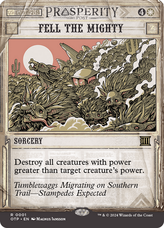 Fell the Mighty (Showcase) (001) Foil - Breaking News
