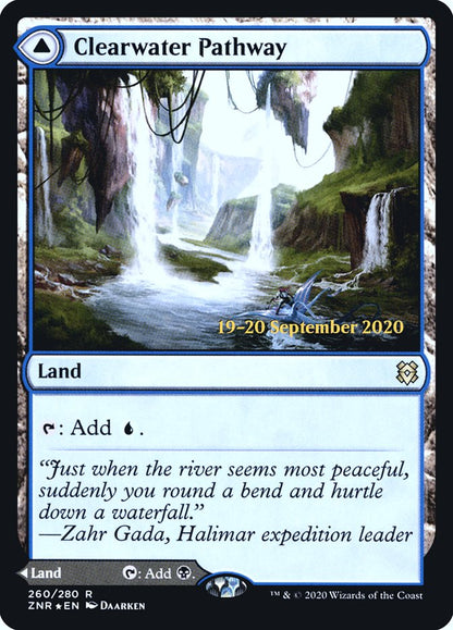 Clearwater Pathway // Murkwater Pathway (260s) Foil - Zendikar Rising Promos