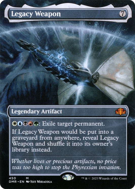 Legacy Weapon (Borderless Alternate Art) [Dominaria Remastered] Foil