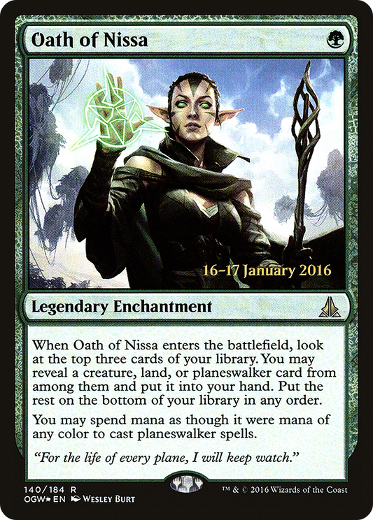 Oath of Nissa (140) Foil - Oath of the Gatewatch Promos
