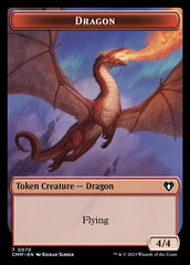 Soldier // Dragon (0021) Double-Sided Token [Commander Masters Tokens] | Silver Goblin