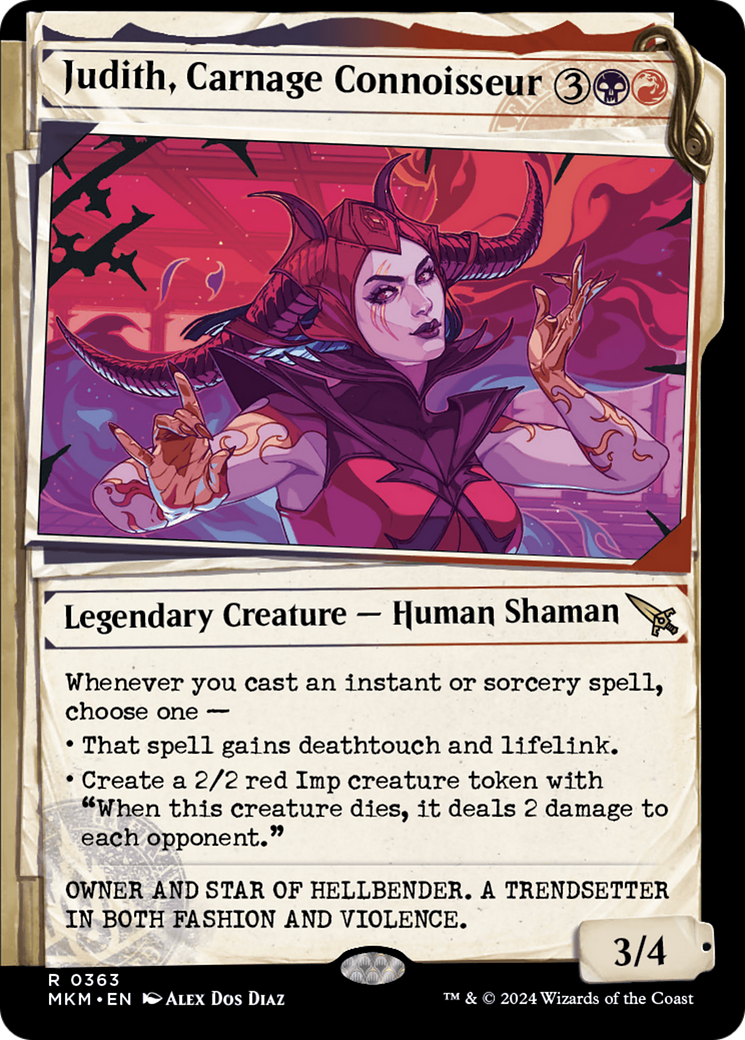 Judith, Carnage Connoisseur (Showcase) (363) Foil - Murders at Karlov Manor