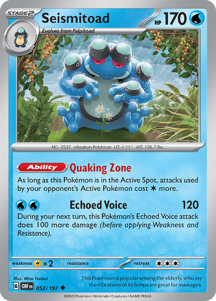 Seismitoad (052/197) [Scarlet & Violet: Obsidian Flames] | Silver Goblin