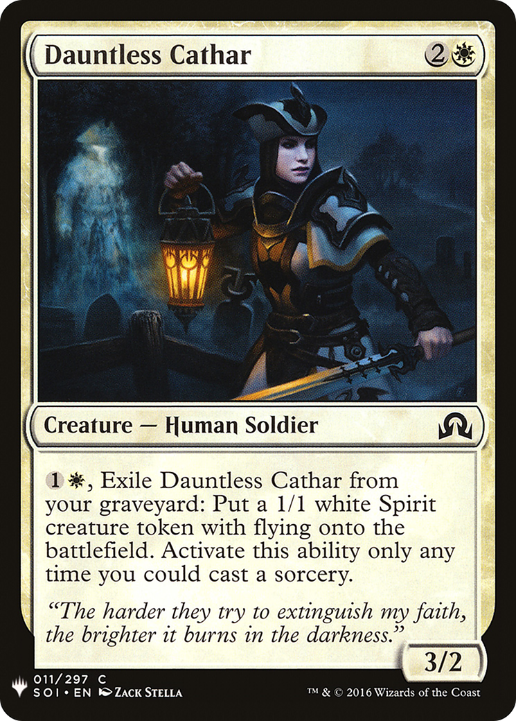 Dauntless Cathar (SOI-11) - The List