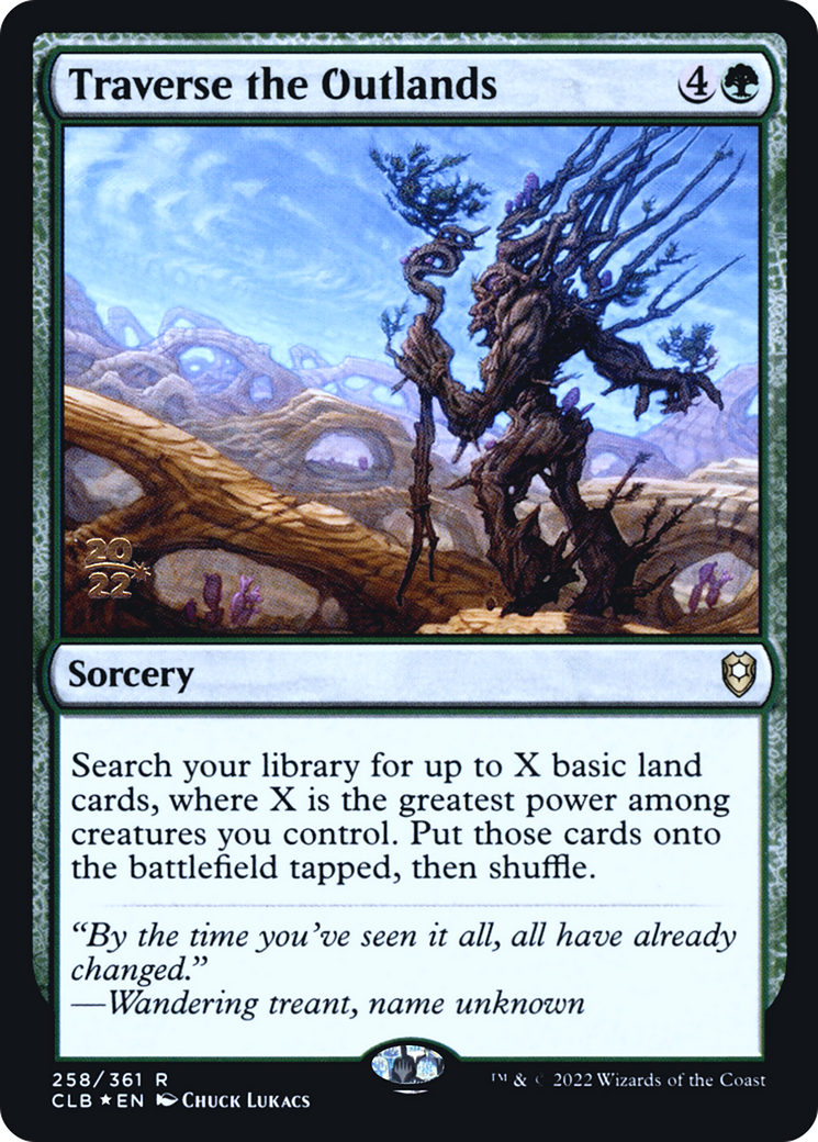 Traverse the Outlands (258) Foil - Battle for Baldur's Gate Promos