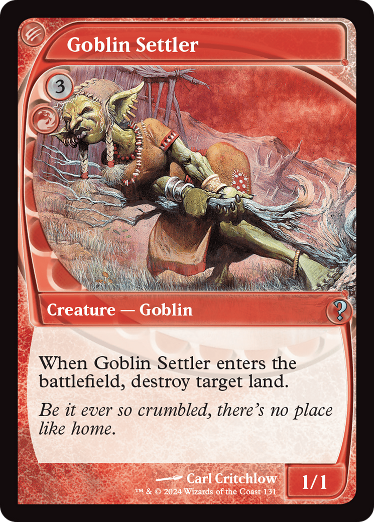 Goblin Settler (Future Sight) (131) - Mystery Booster 2