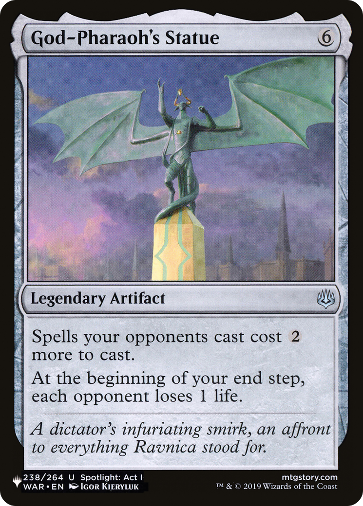 God-Pharaoh's Statue (WAR-238) - The List