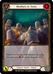 Brothers in Arms (Blue) [FAB093] (Promo)  Rainbow Foil | Silver Goblin