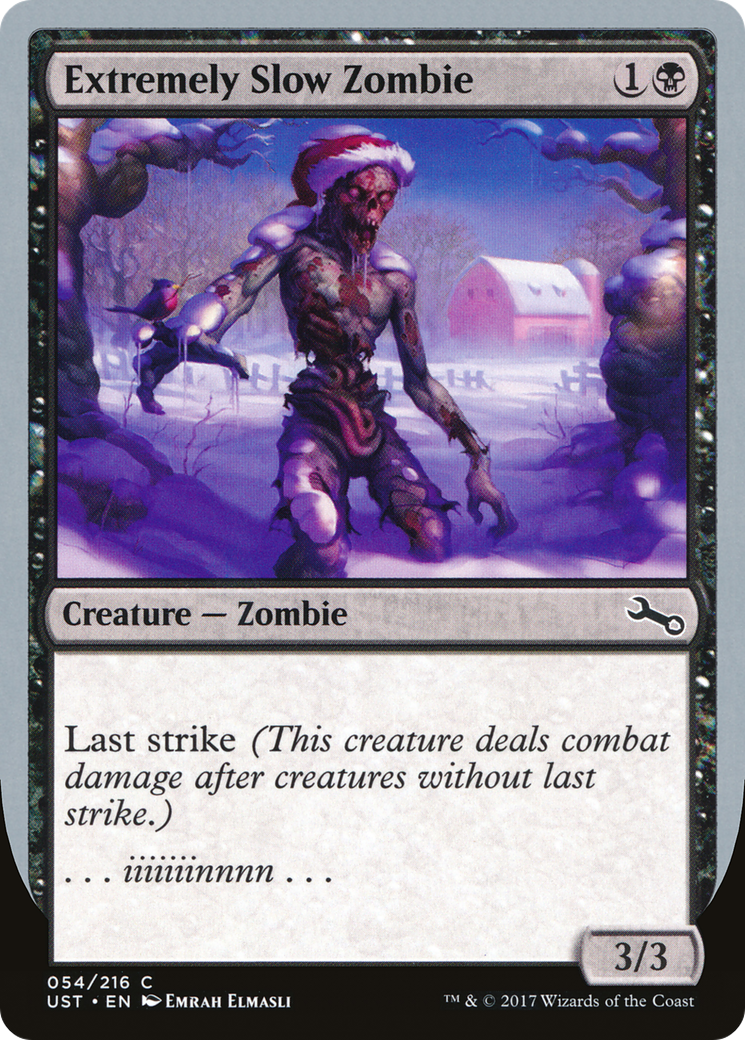 Extremely Slow Zombie (54c) Foil - Unstable