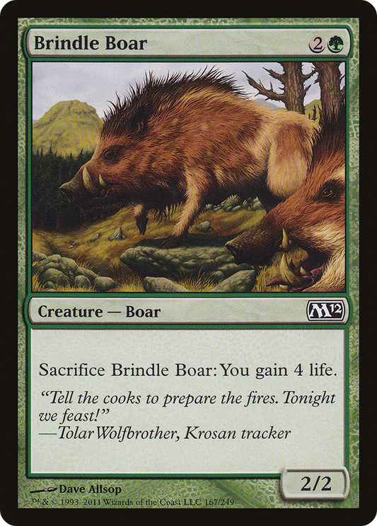Brindle Boar (167) Foil - Magic 2012