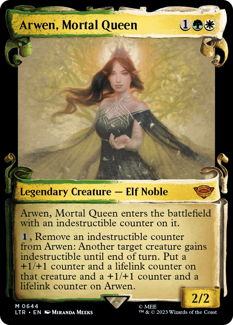 Arwen, Mortal Queen (Showcase) (644) Foil - The Lord of the Rings: Tales of Middle-earth