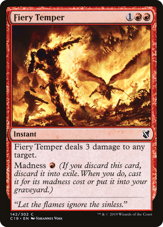 Fiery Temper (142) - Commander 2019