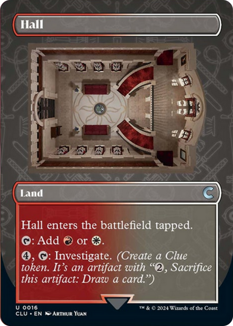 Hall (Borderless) [Ravnica: Clue Edition] | Silver Goblin