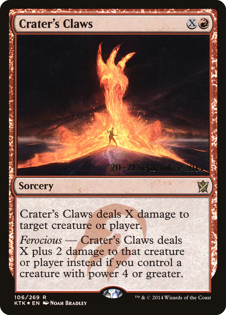 Crater's Claws (106) Foil - Khans of Tarkir Promos