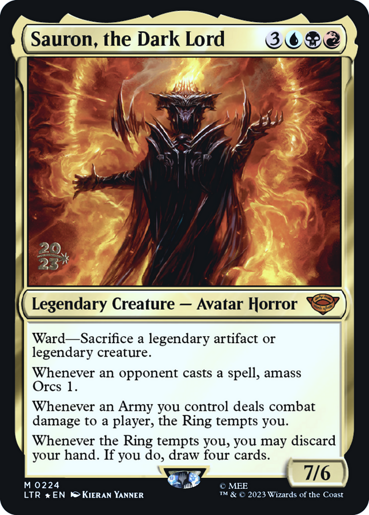 Sauron, the Dark Lord (224) Foil - Tales of Middle-earth Promos