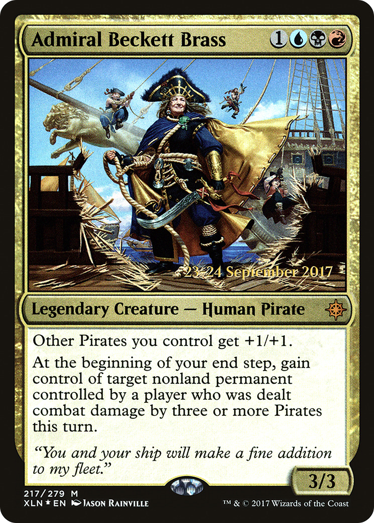 Admiral Beckett Brass [Ixalan Prerelease Promos] | Silver Goblin