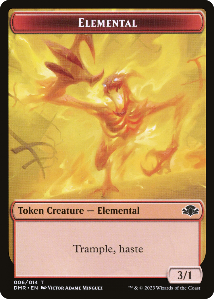 Elemental Token [Dominaria Remastered Tokens] | Silver Goblin