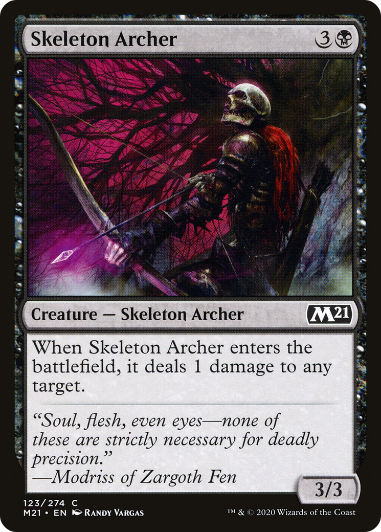 Skeleton Archer (123) Foil - Core Set 2021