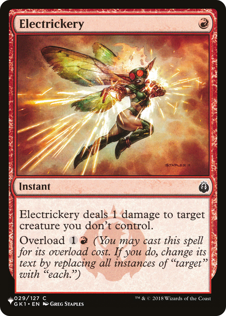 Electrickery (GK1-29) - The List