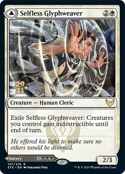 Selfless Glyphweaver (157) Foil - Strixhaven: School of Mages Promos