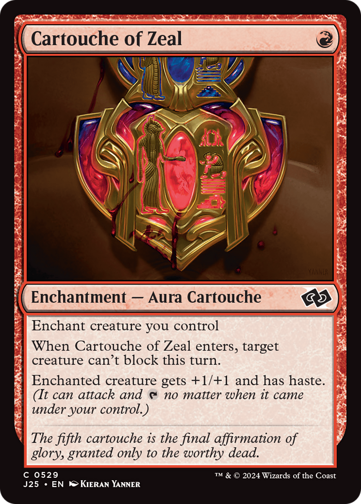 Cartouche of Zeal [Foundations Jumpstart] | Silver Goblin