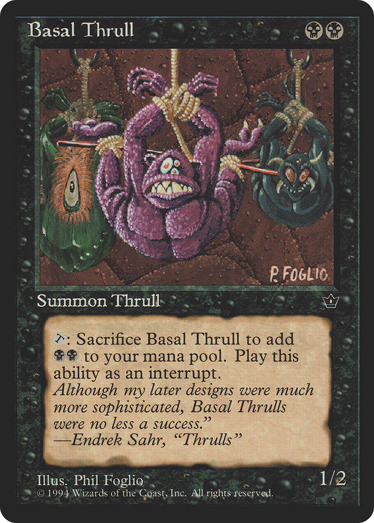 Basal Thrull (Phil Foglio) [Fallen Empires] | Silver Goblin