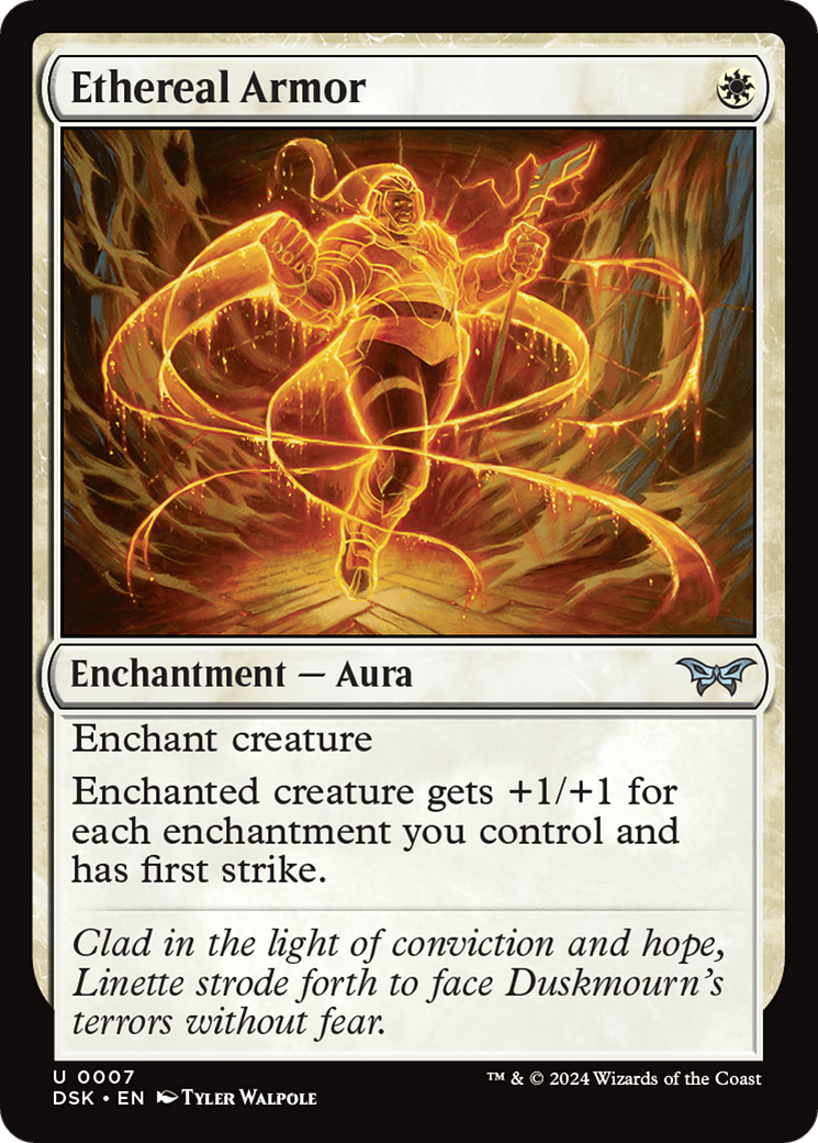 Ethereal Armor [Duskmourn: House of Horror] Foil