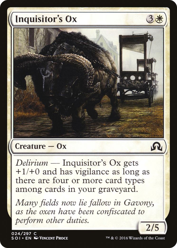 Inquisitor's Ox (024) - Shadows over Innistrad
