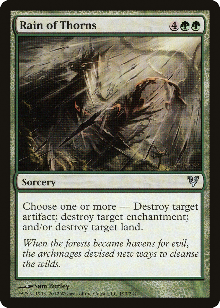 Rain of Thorns (190) Foil - Avacyn Restored