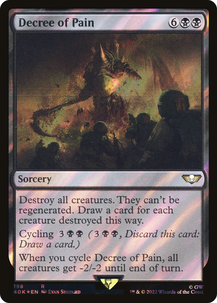 Decree of Pain (198) Surge Foil - Warhammer 40,000 Commander