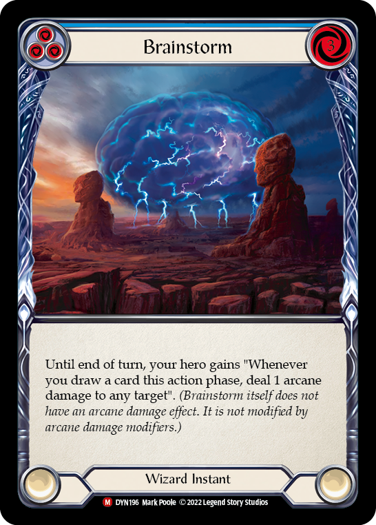 Brainstorm [DYN196] (Dynasty)  Rainbow Foil | Silver Goblin