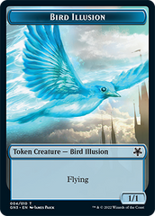 Bird Illusion // Elf Warrior Double-Sided Token [Game Night: Free-for-All Tokens] | Silver Goblin