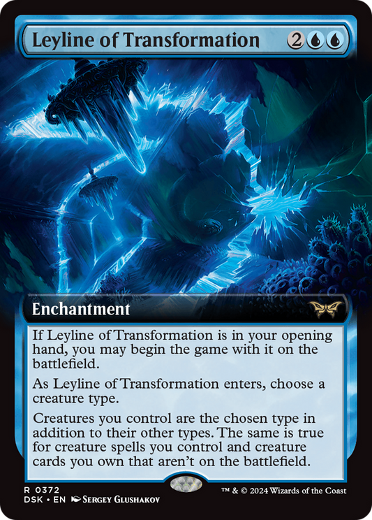 Leyline of Transformation (Extended Art) [Duskmourn: House of Horror] Foil