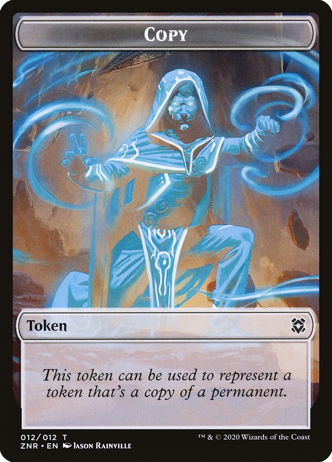 Cat // Copy Double-Sided Token [Zendikar Rising Tokens] | Silver Goblin