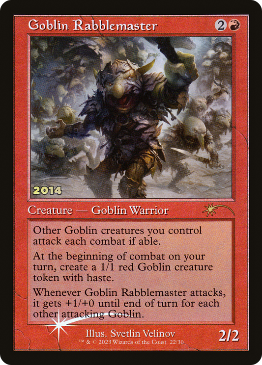 Goblin Rabblemaster (Retro) (022) Foil - 30th Anniversary Play Promos