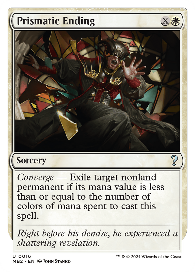 Prismatic Ending (White Border) (016) - Mystery Booster 2