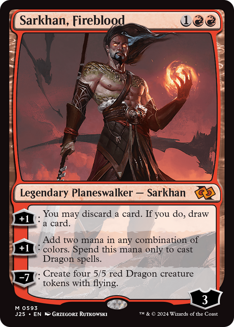 Sarkhan, Fireblood [Foundations Jumpstart] | Silver Goblin