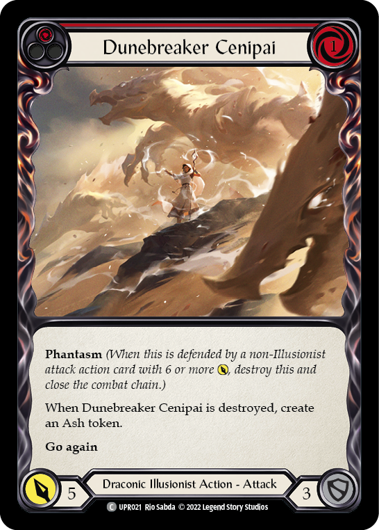 Dunebreaker Cenipai (Red) [UPR021] (Uprising)  Rainbow Foil | Silver Goblin