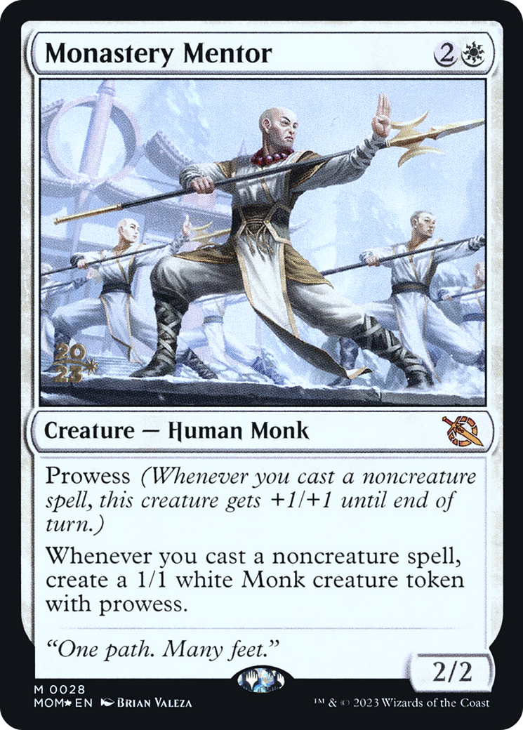 Monastery Mentor (028) Foil - March of the Machine Promos