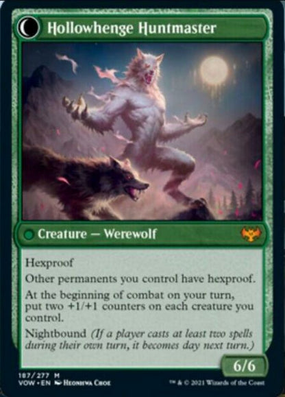 Avabruck Caretaker // Hollowhenge Huntmaster (187) - Innistrad: Crimson Vow